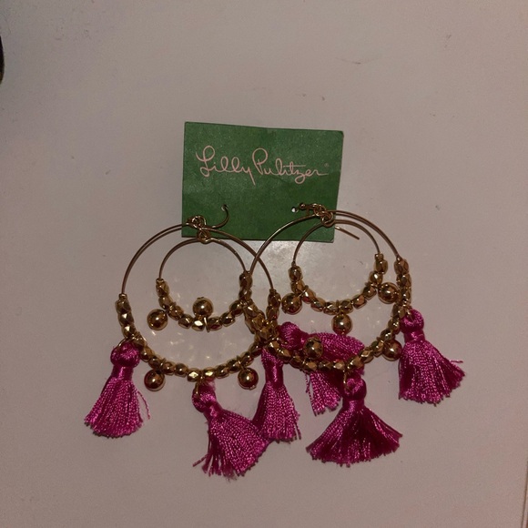 Lilly Pulitzer tassel earrings - Picture 3 of 3